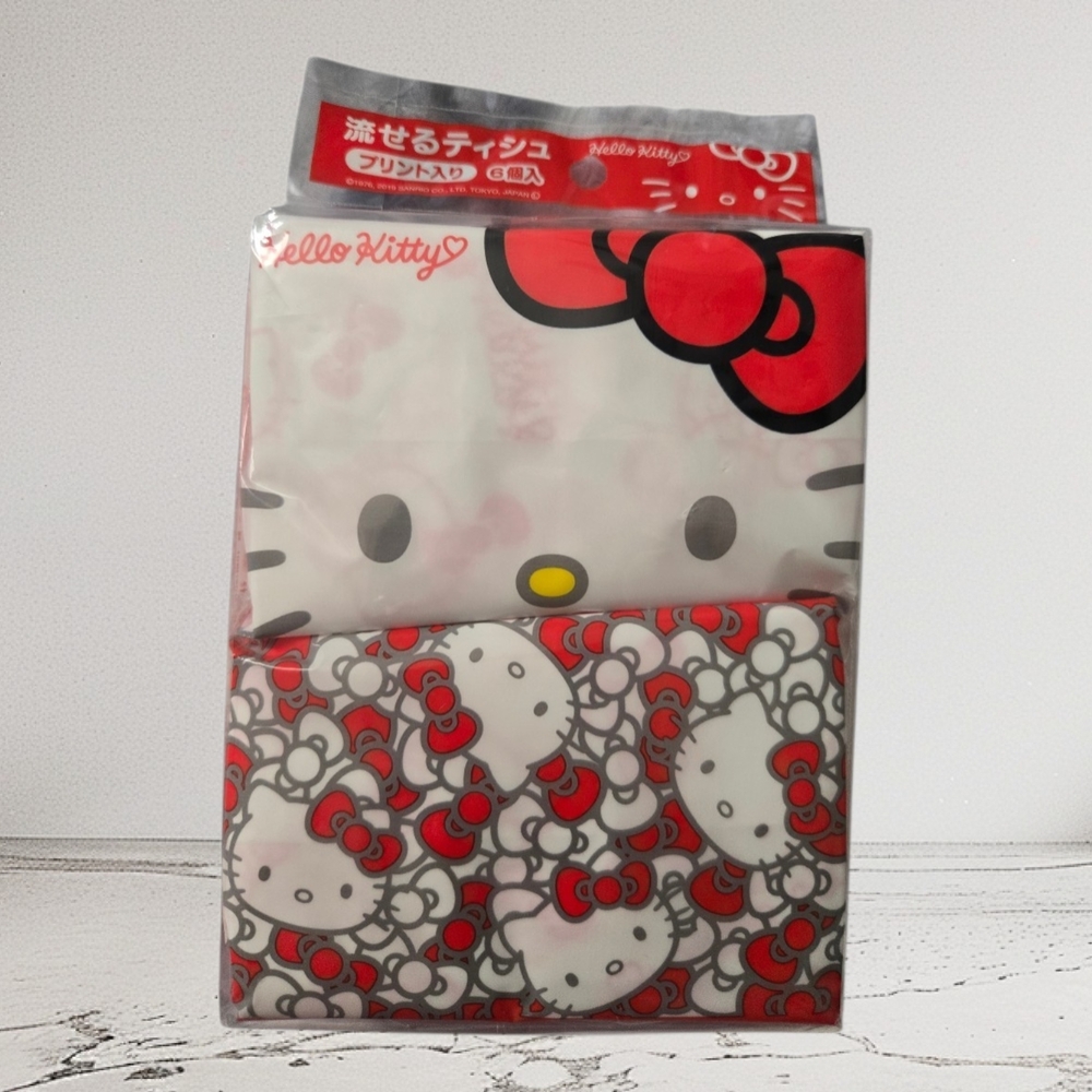 Hello Kitty 6 Pack Tissues From Japan